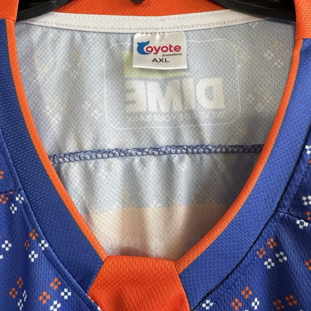 New York Islanders Ugly Christmas Hockey Jersey Elanders 72 AXL Blue Orange Long